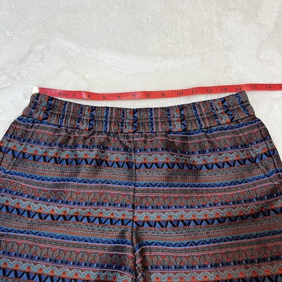 J.Crew Women’s Size 2 Jaquard Boardwalk Pull On Shorts Pockets Aztec BOHO Mid - Picture 8 of 10